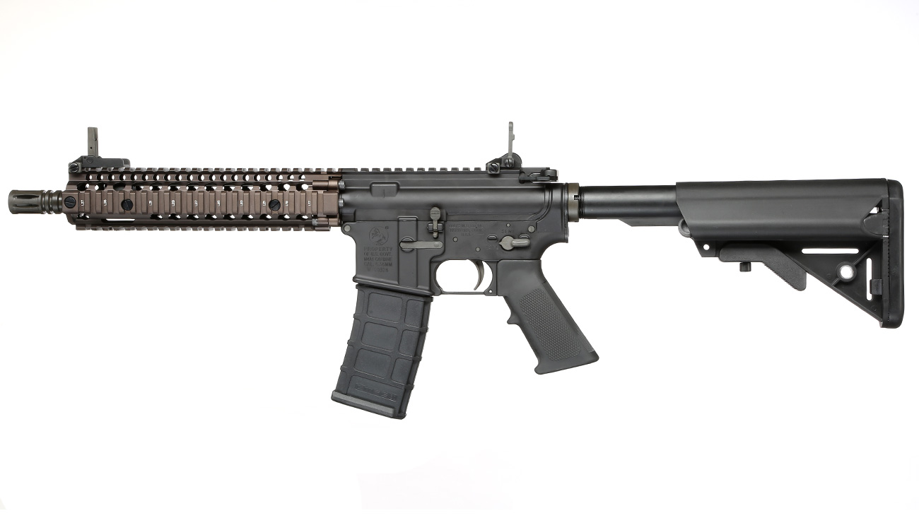 GHK Colt / Daniel Defense MK18 MOD1 Vollmetall Gas-Blow-Back 6mm BB Dualtone Bild 1