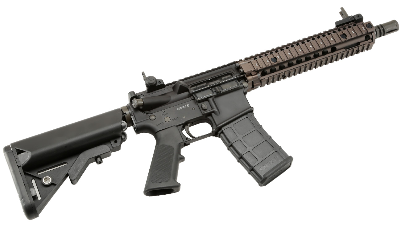 GHK Colt / Daniel Defense MK18 MOD1 Vollmetall Gas-Blow-Back 6mm BB Dualtone Bild 4