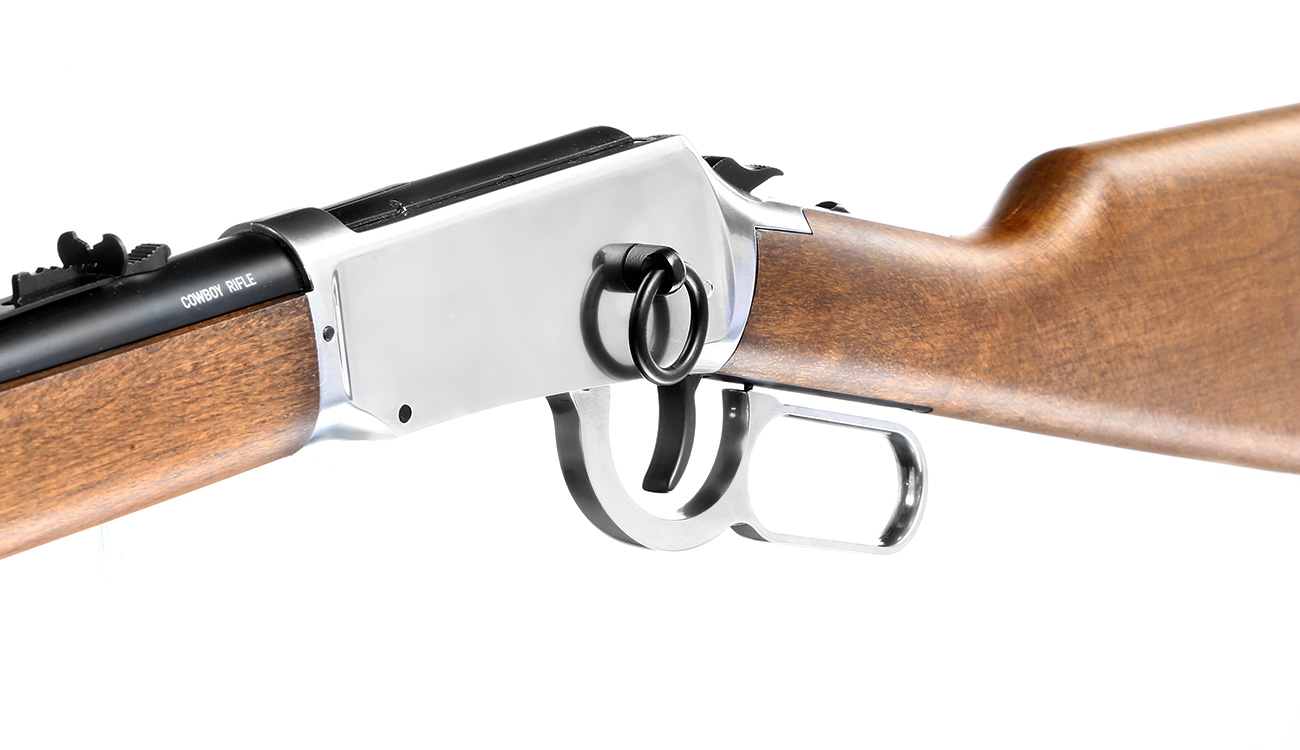 Legends Western Cowboy Rifle mit Hülsenauswurf Vollmetall CO2 6mm BB - Holzoptik Bild 1