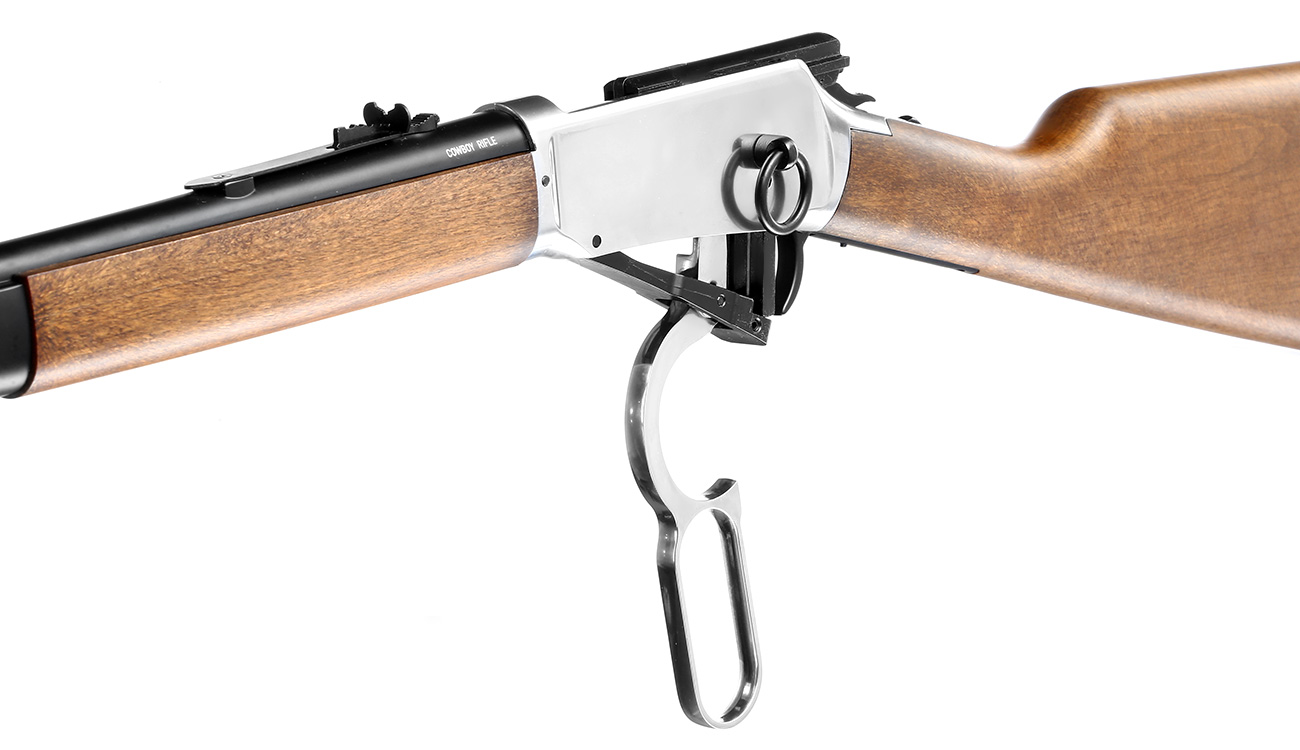 Legends Western Cowboy Rifle mit Hülsenauswurf Vollmetall CO2 6mm BB - Holzoptik Bild 8