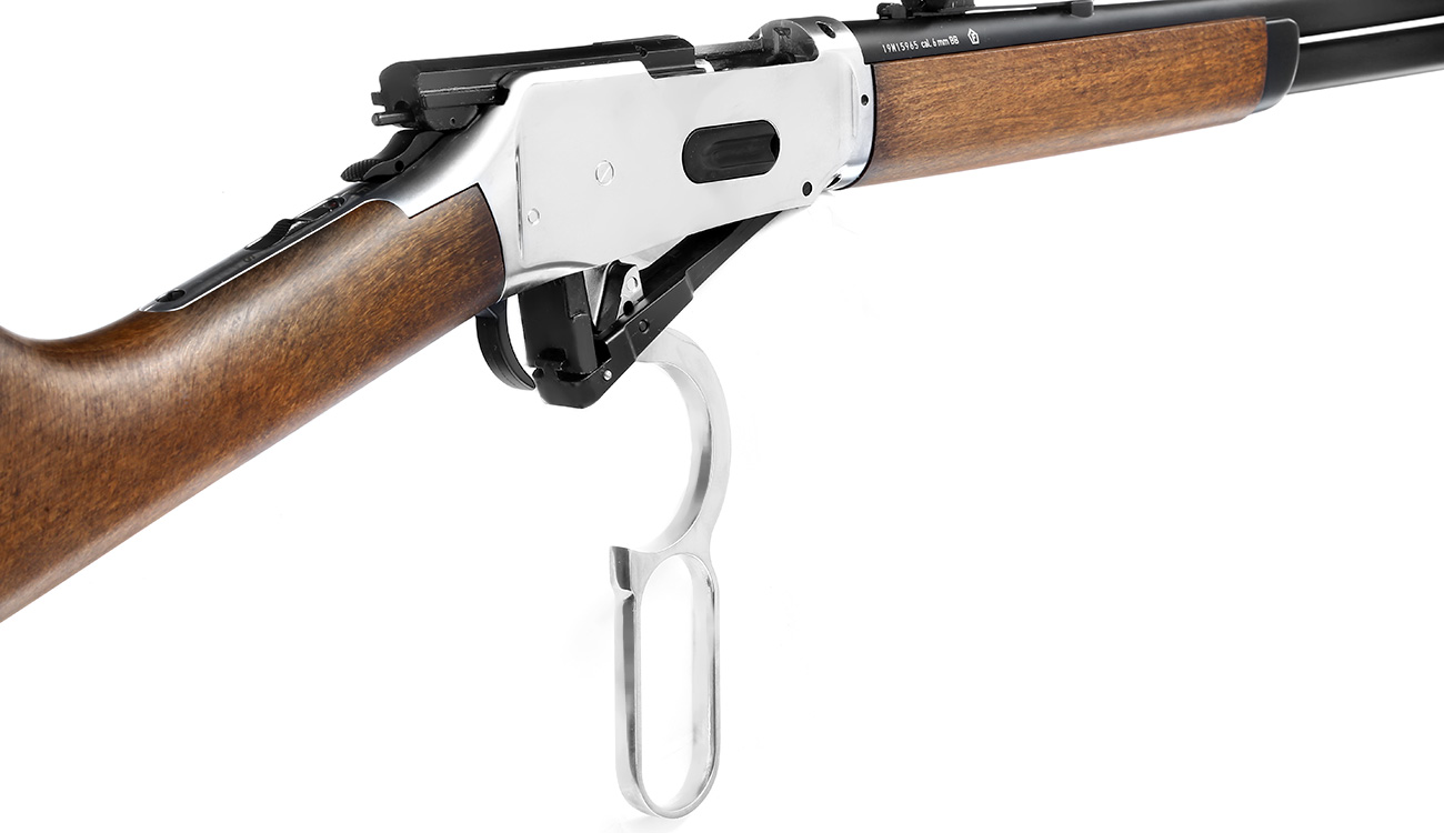 Legends Western Cowboy Rifle mit Hülsenauswurf Vollmetall CO2 6mm BB - Holzoptik Bild 9