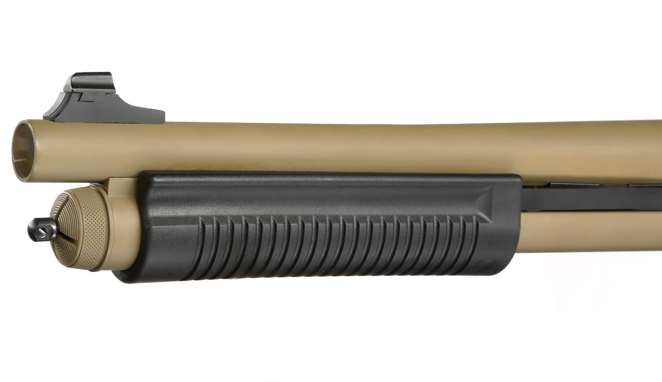 Golden Eagle M8873 Vollmetall Pump Action Gas Shotgun 6mm BB Tan Bild 6
