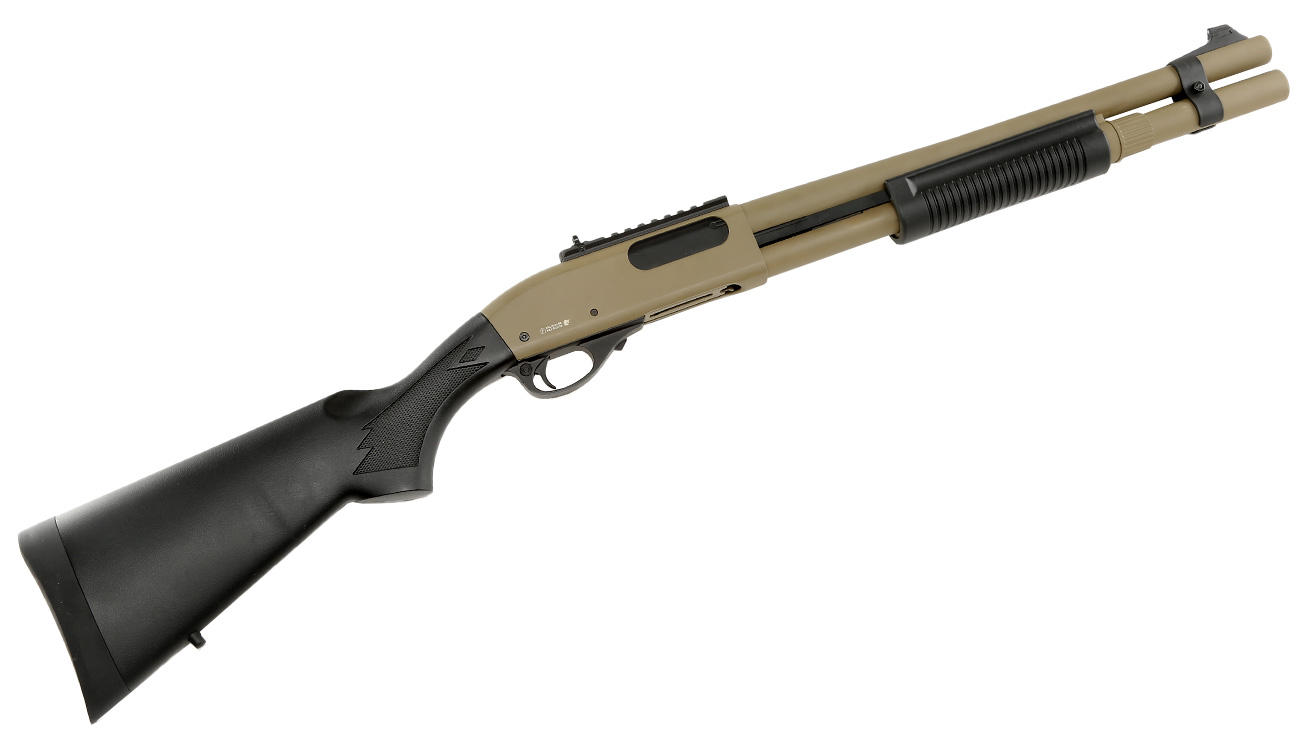 Golden Eagle M8872 Vollmetall Pump Action Gas Shotgun 6mm BB Tan Bild 4