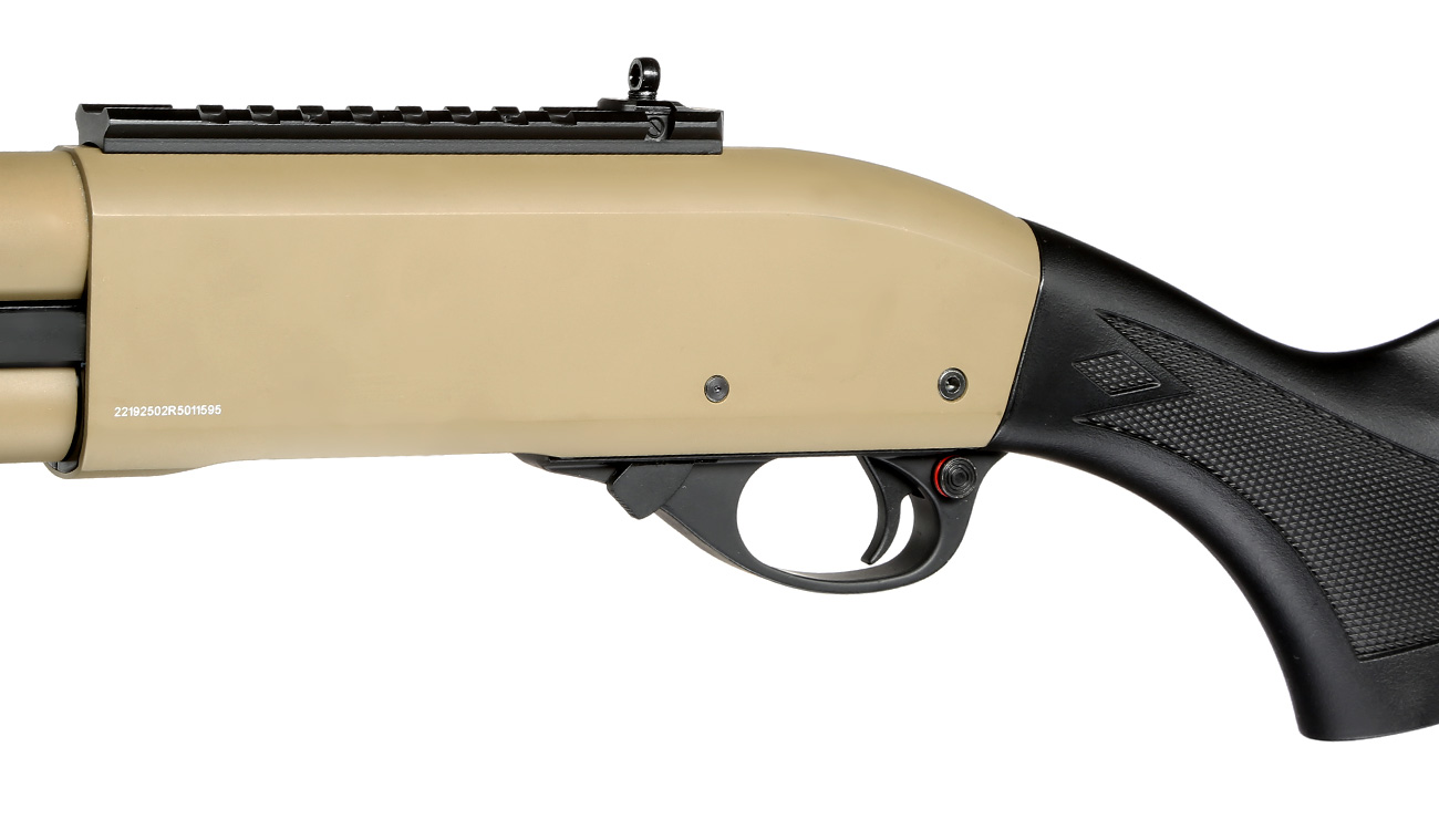 Golden Eagle M8872 Vollmetall Pump Action Gas Shotgun 6mm BB Tan Bild 7