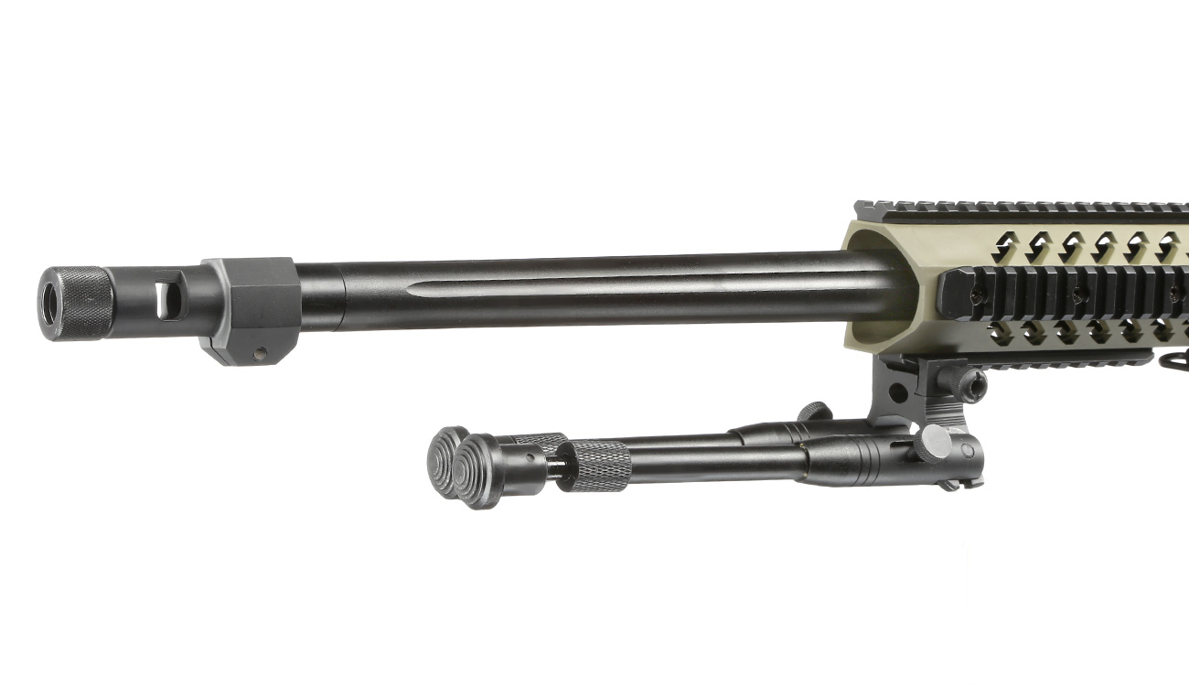 Ersatzteilset Well MB4418-3D Mk13 Mod 7 Snipergewehr inkl. Zweibein / Zielfernrohr Springer 6mm BB oliv Bild 6