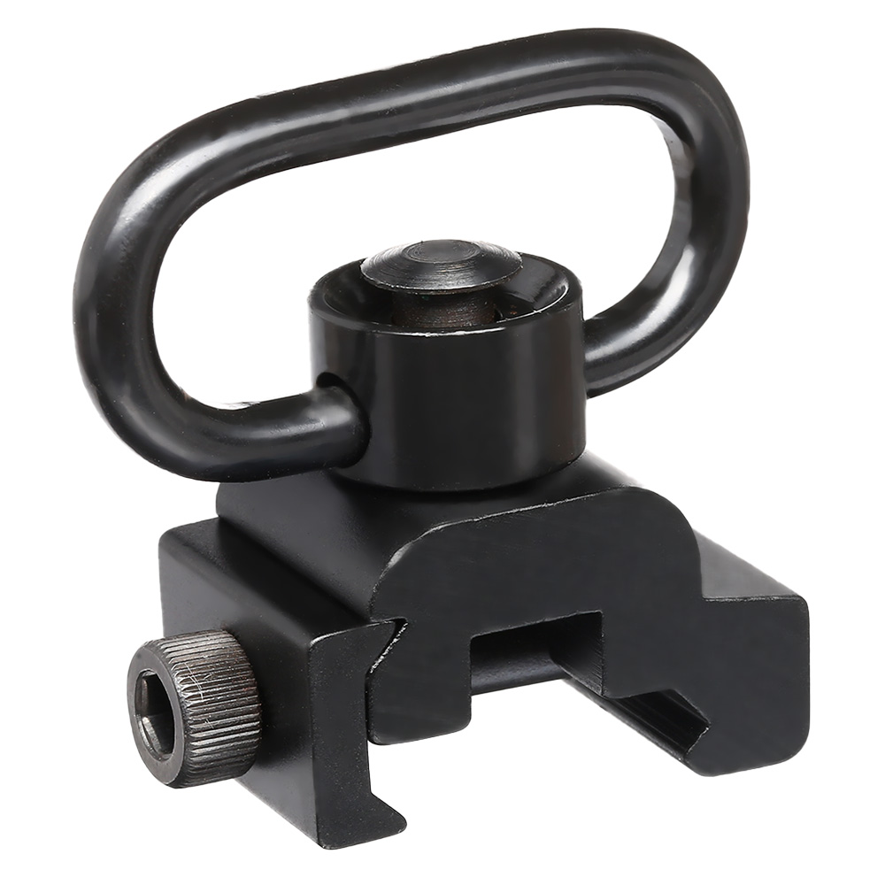 MET QD-Type Tragegurt Adapter inkl. QD Swivel f. 20 - 22mm Schienen schwarz