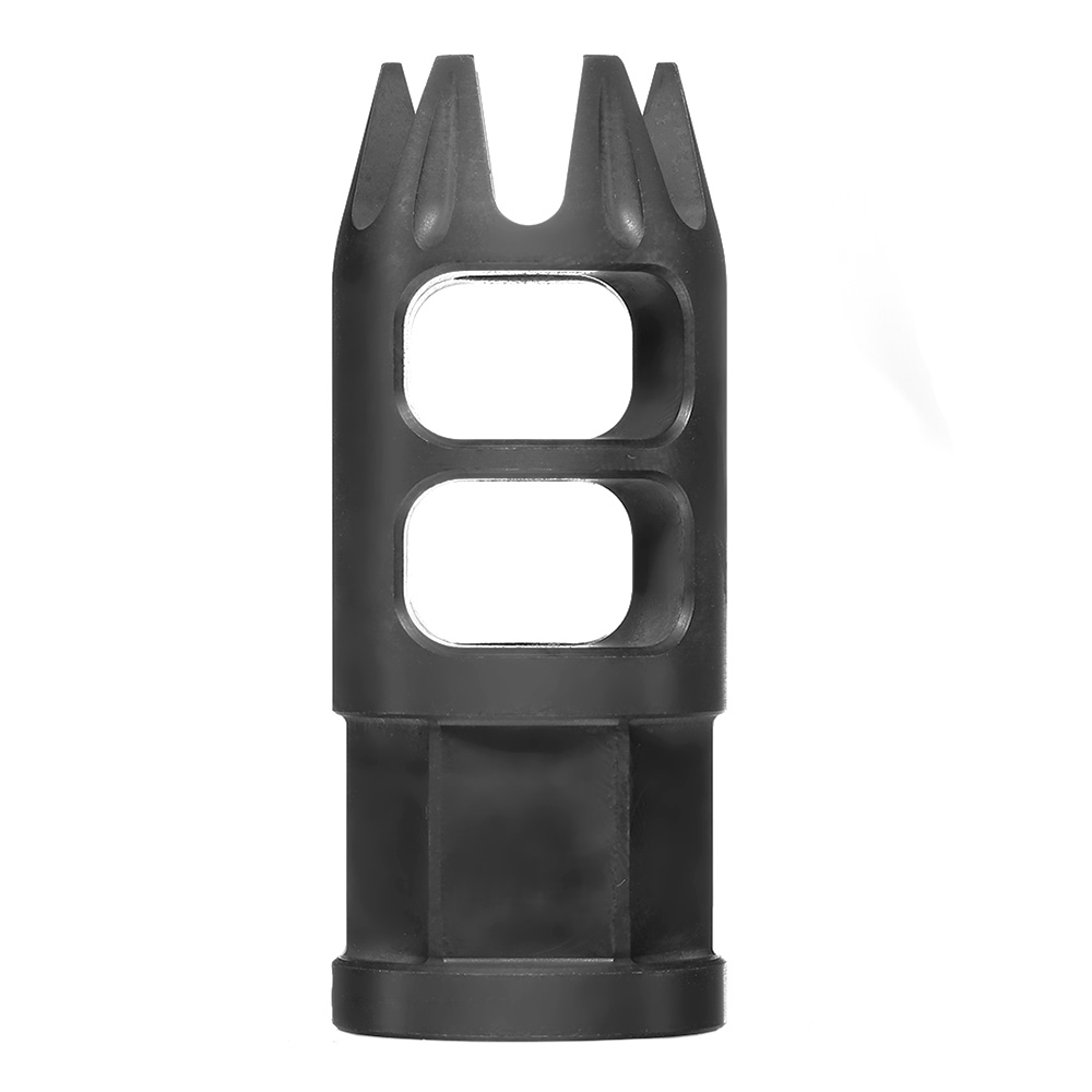 APS / EMG Falkor Defense Dracos Type-A CNC Stahl Muzzle Break schwarz 14mm- Bild 1