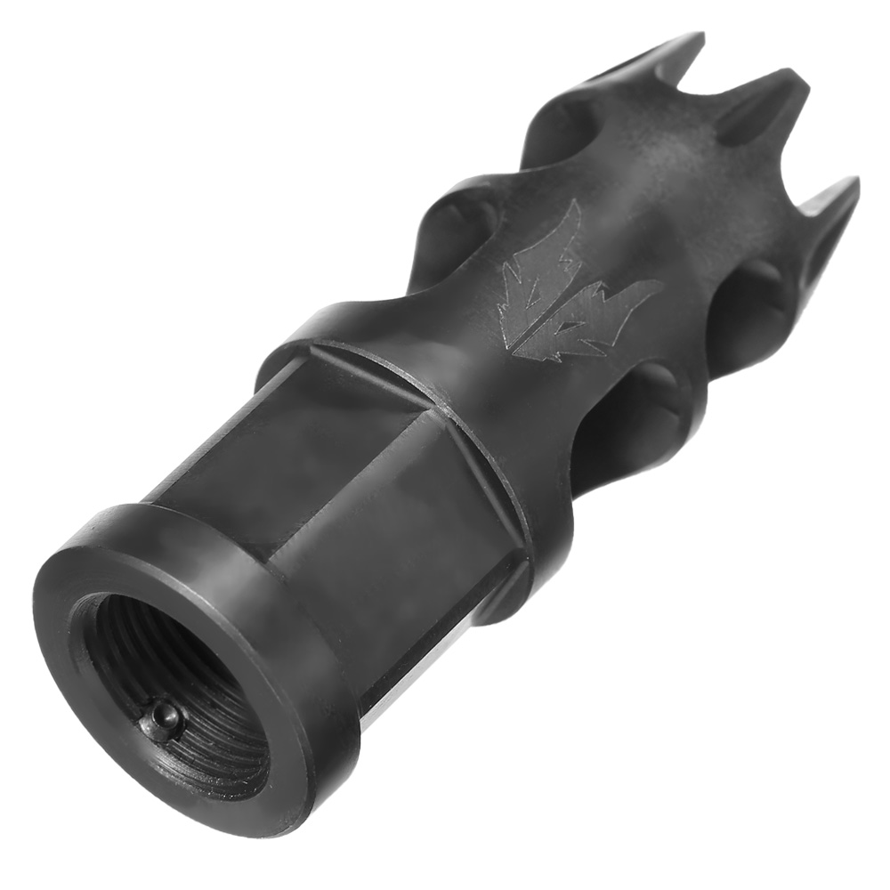 APS / EMG Falkor Defense Dracos Type-B CNC Stahl Muzzle Break schwarz 14mm- Bild 1