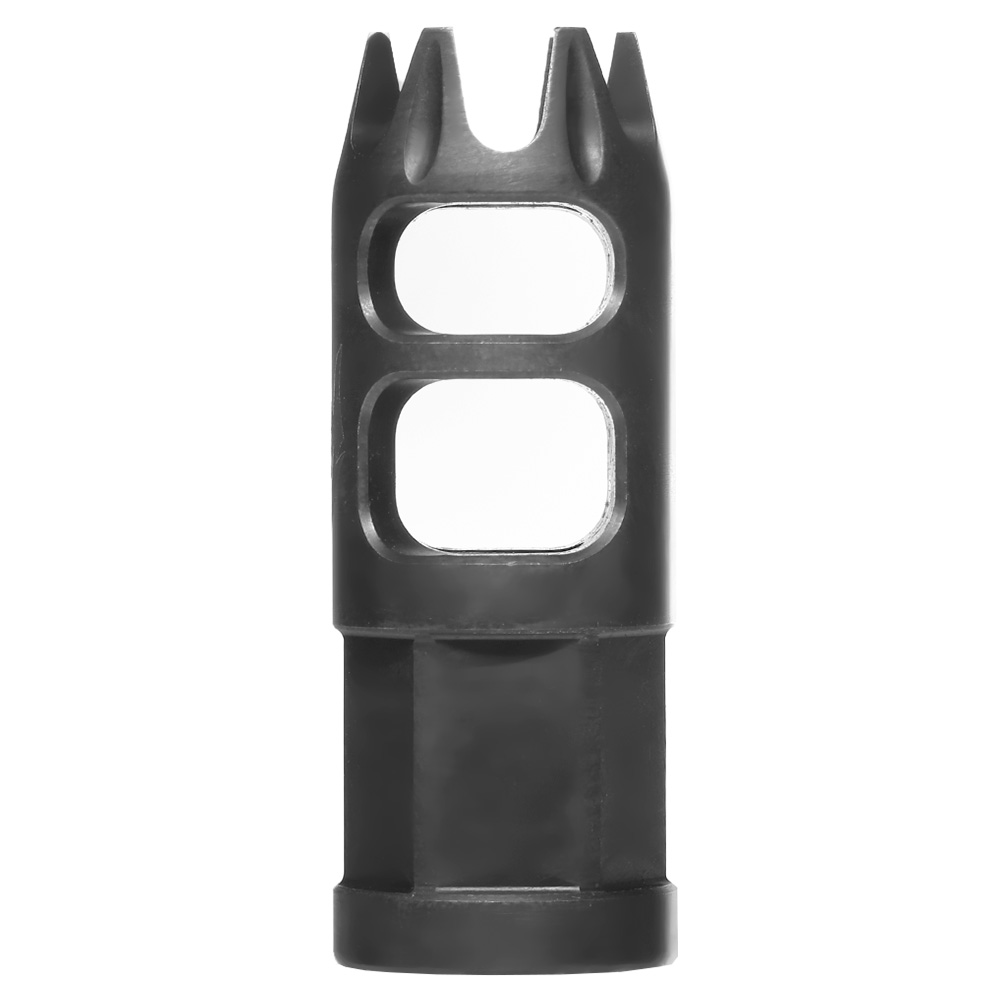 APS / EMG Falkor Defense Dracos Type-B CNC Stahl Muzzle Break schwarz 14mm- Bild 3