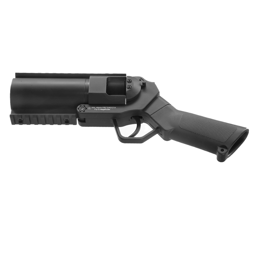 Evolution 40mm Airsoft Pistolen-Launcher Shorty mit Metallgehäuse schwarz Bild 4