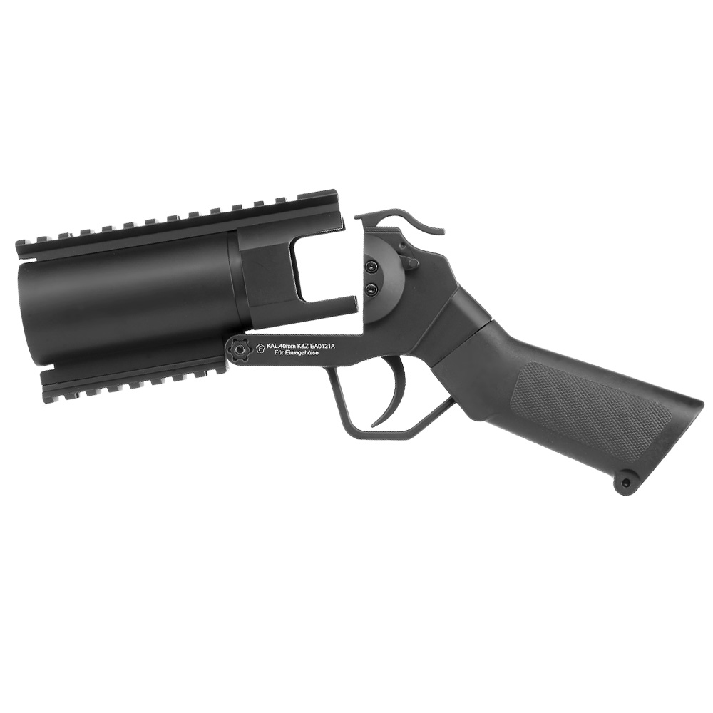 Evolution 40mm Airsoft Pistolen-Launcher Shorty mit Metallgehäuse schwarz Bild 6