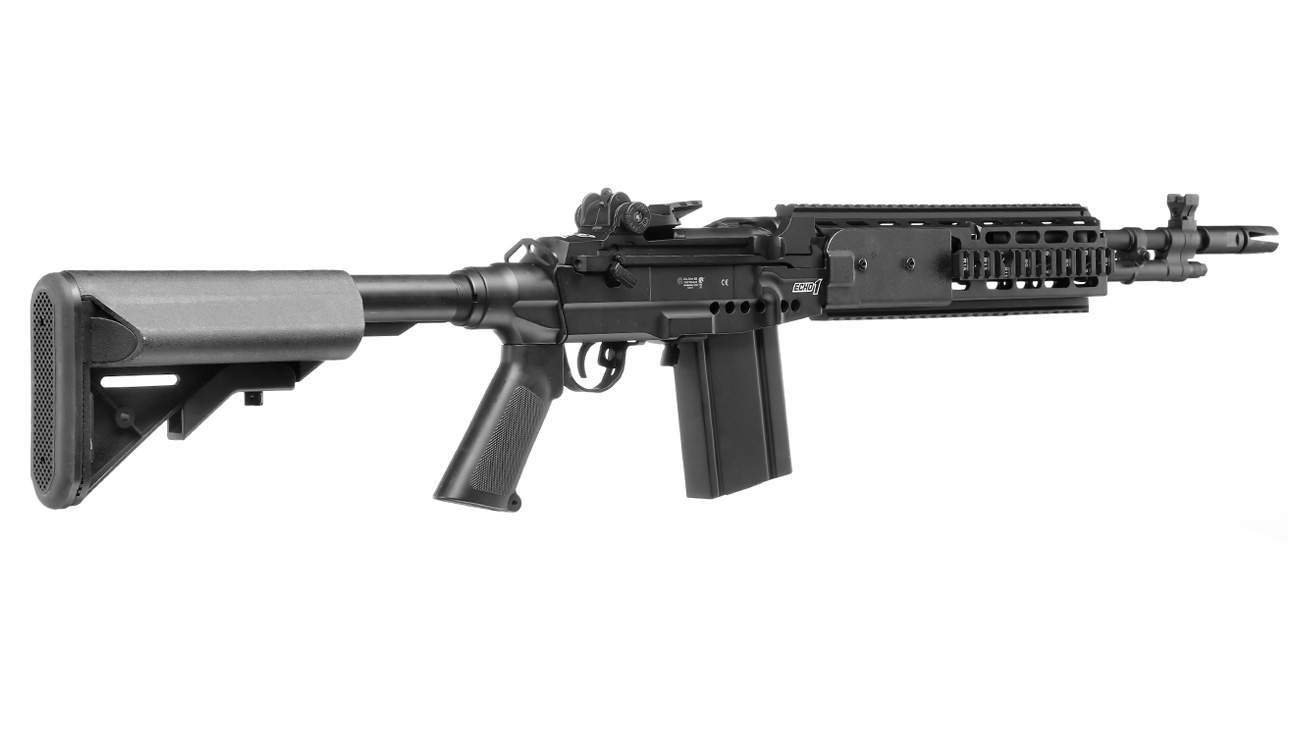 Echo1 M14 Combat Master Vollmetall S-AEG 6mm BB schwarz Bild 3