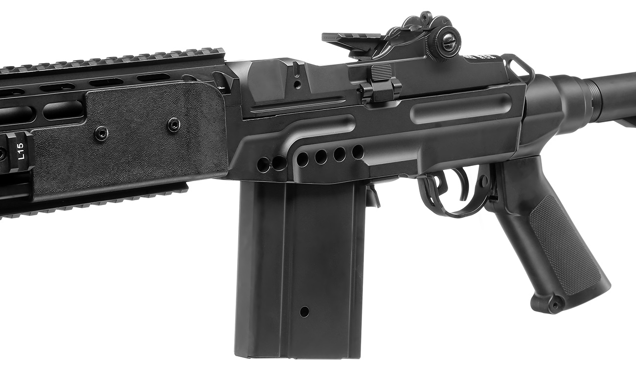 Echo1 M14 Combat Master Vollmetall S-AEG 6mm BB schwarz Bild 7