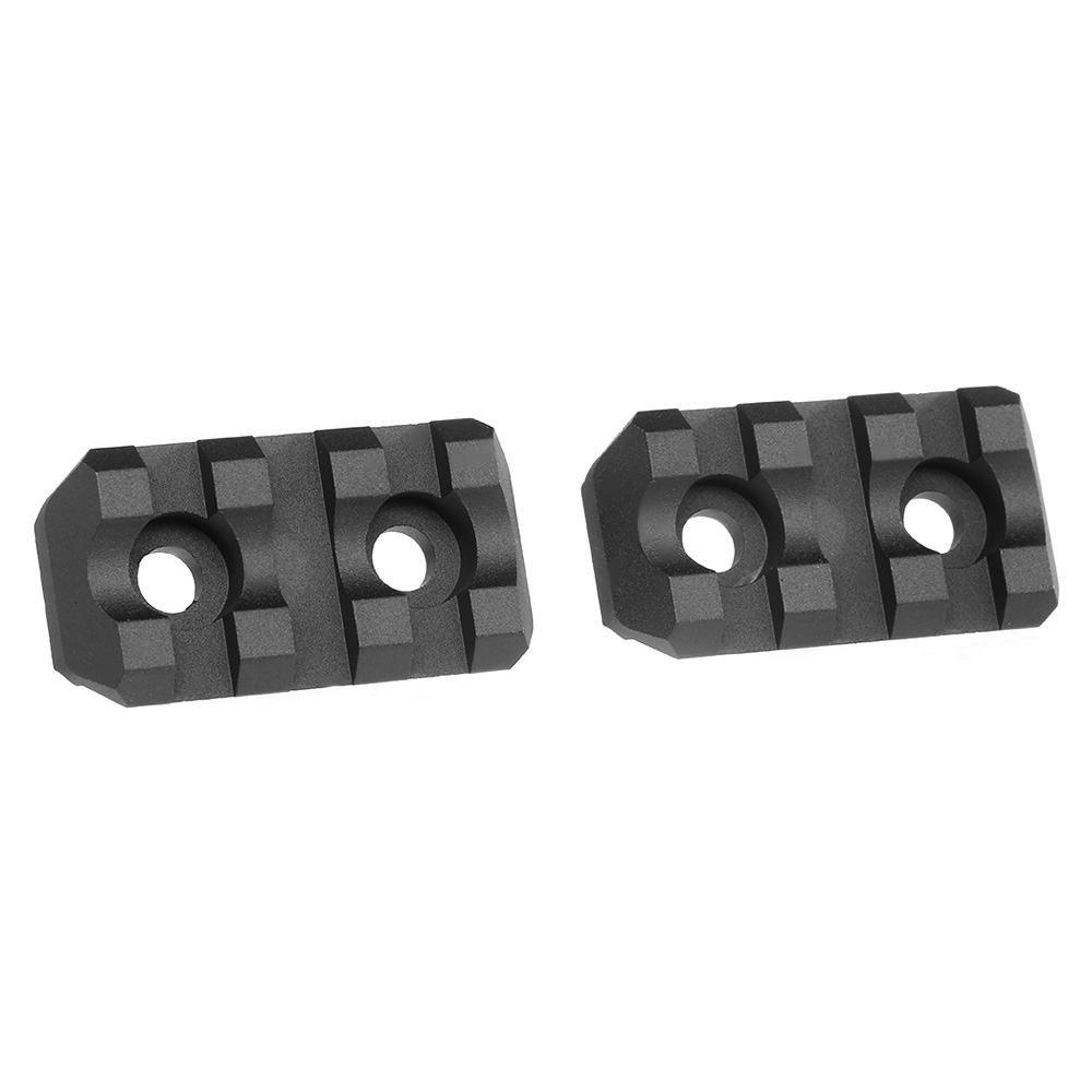 ASG M-Lok 21mm Aluminium Schienen Set 3 Slots / 40mm (2 Stck) schwarz Bild 1