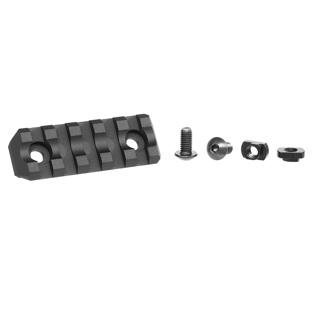 ASG M-Lok 21mm Aluminium Schienen Set 5 Slots / 60mm (2 Stck) schwarz Bild 2