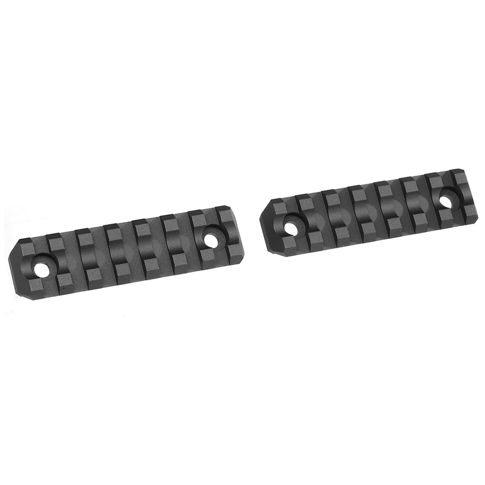 ASG M-Lok 21mm Aluminium Schienen Set 7 Slots / 80mm (2 Stck) schwarz Bild 1