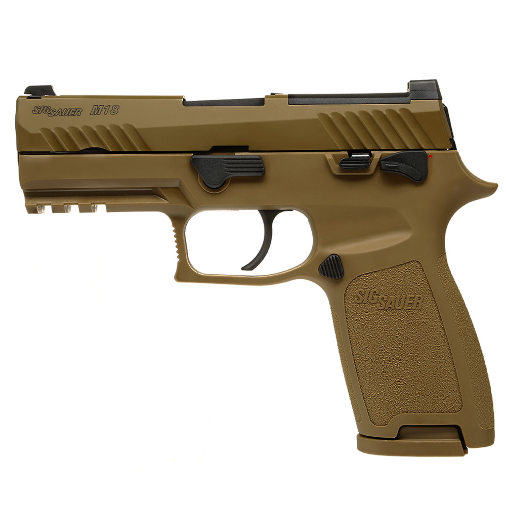 VFC Sig Sauer ProForce P320-M18 m. Metallschlitten Gas-Blow-Back 6mm BB Coyote Tan Bild 1