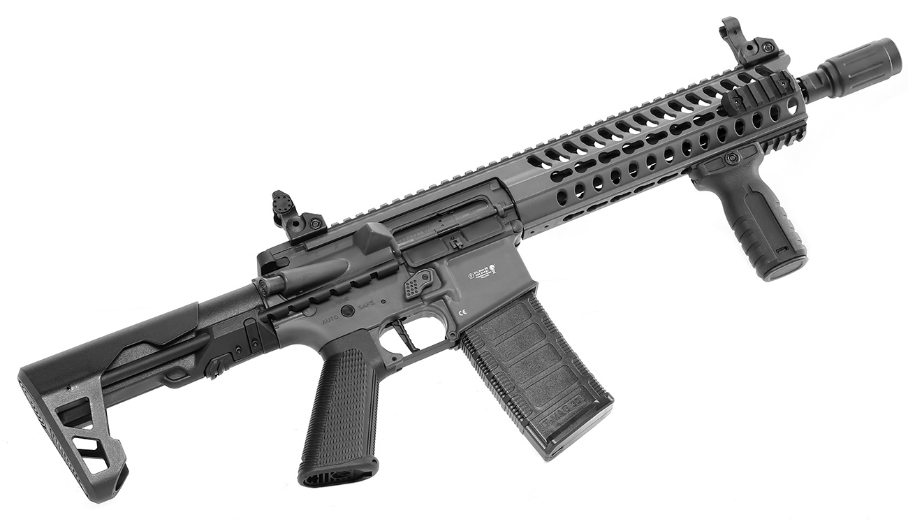 Versandrückläufer King Arms M4 Striker KeyMod CQB Ultra Grade Version II S-AEG 6mm BB Gunmetal Grey Bild 1
