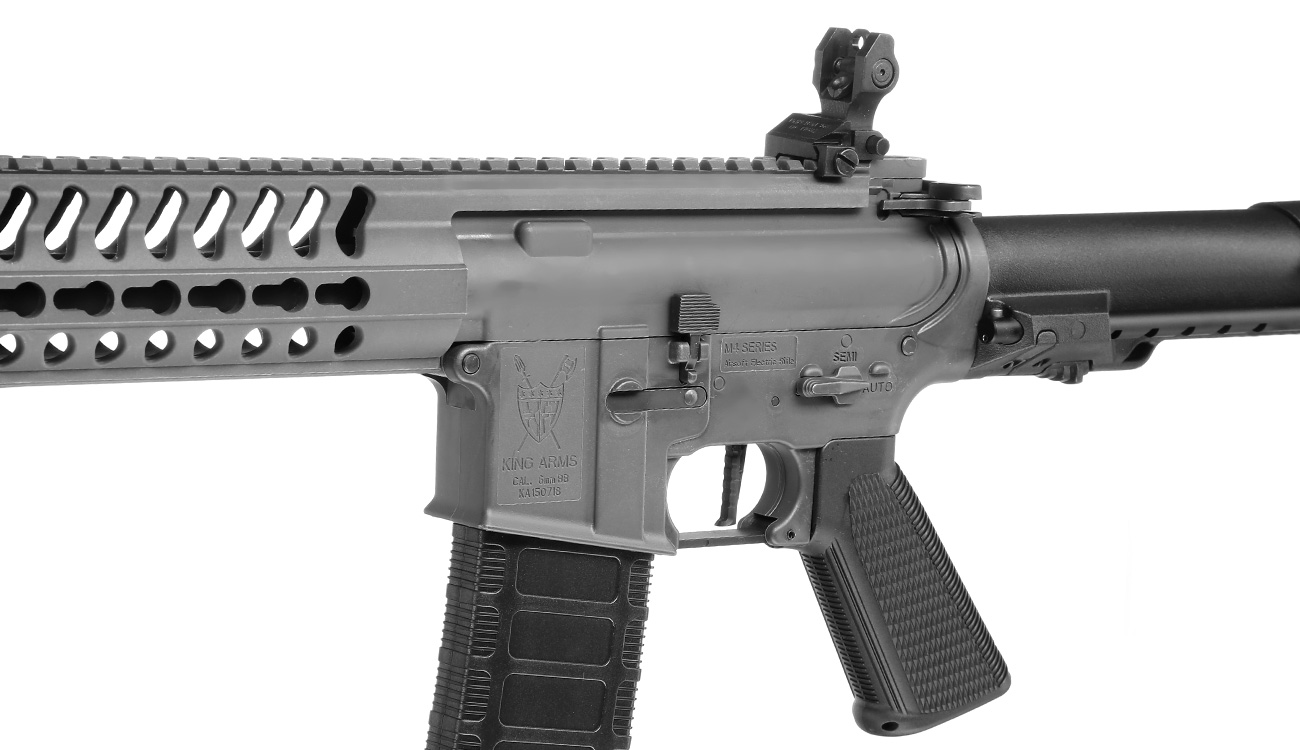 Versandrückläufer King Arms M4 Striker KeyMod CQB Ultra Grade Version II S-AEG 6mm BB Gunmetal Grey Bild 7