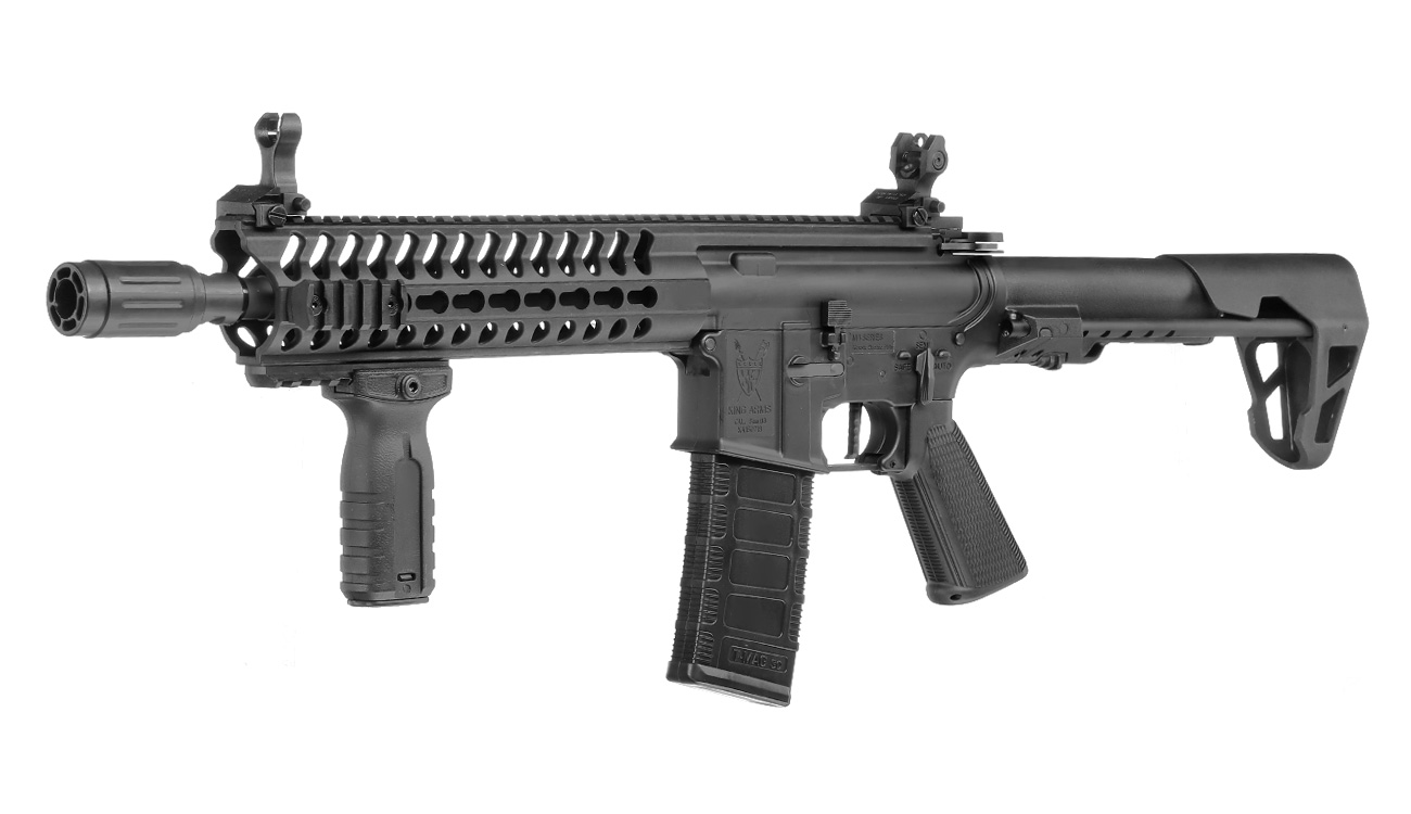 Versandrückläufer King Arms M4 Striker KeyMod CQB Ultra Grade Version II S-AEG 6mm BB schwarz