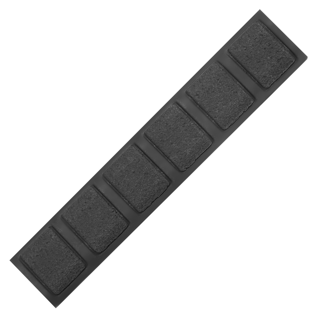 MP Airsoft KeyMod Gummi Soft Rail Covers Type-B 158mm (4 Stck) schwarz Bild 2