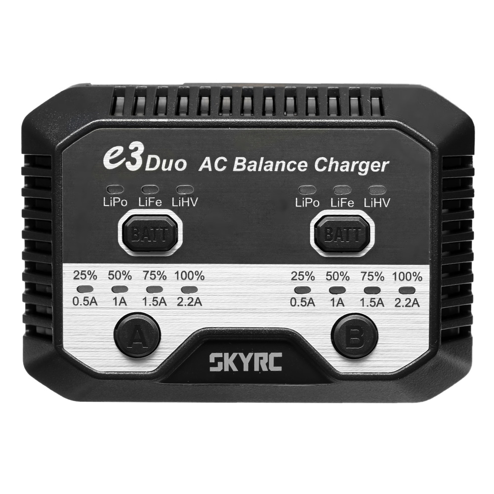 SKYRC e3 Duo LiPo 2-3S Balance-Charger Ladegert 2 Kanal 230V SK100164 Bild 2