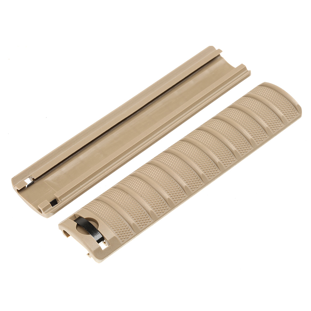 MP Airsoft KA-II Style Rail Covers 163mm 4er Set - Dark Earth Bild 1