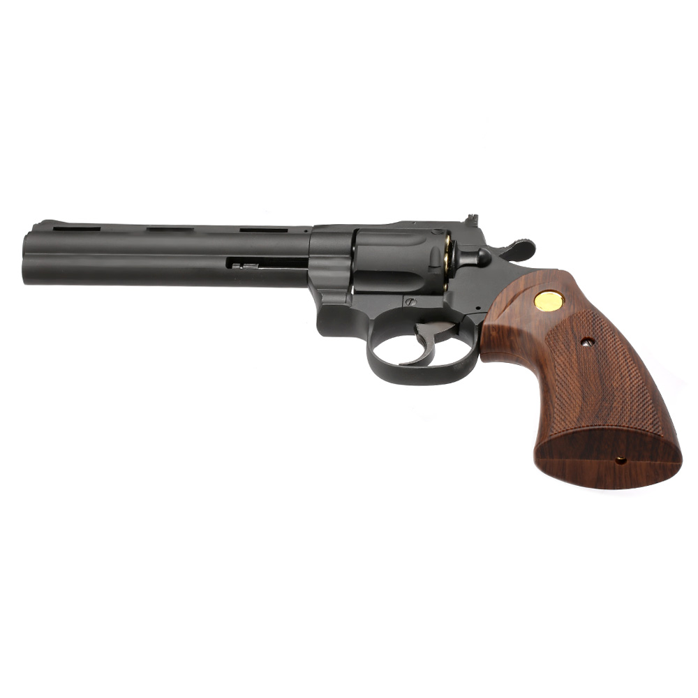 King Arms .357 Python 6 Zoll Revolver Vollmetall Gas 6mm BB schwarz Bild 6