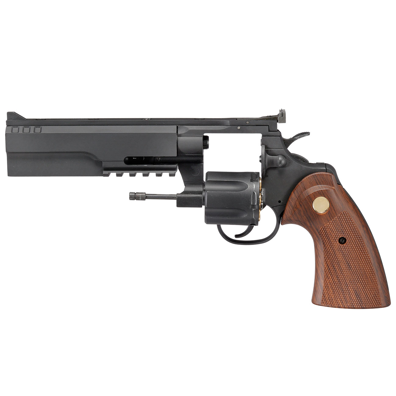 King Arms .357 Python 6 Zoll Evil-Killer Revolver Vollmetall Gas 6mm BB schwarz Bild 2
