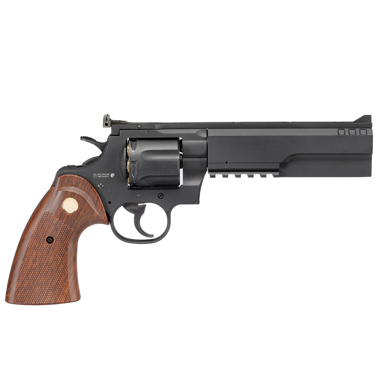 King Arms .357 Python 6 Zoll Evil-Killer Revolver Vollmetall Gas 6mm BB schwarz Bild 3
