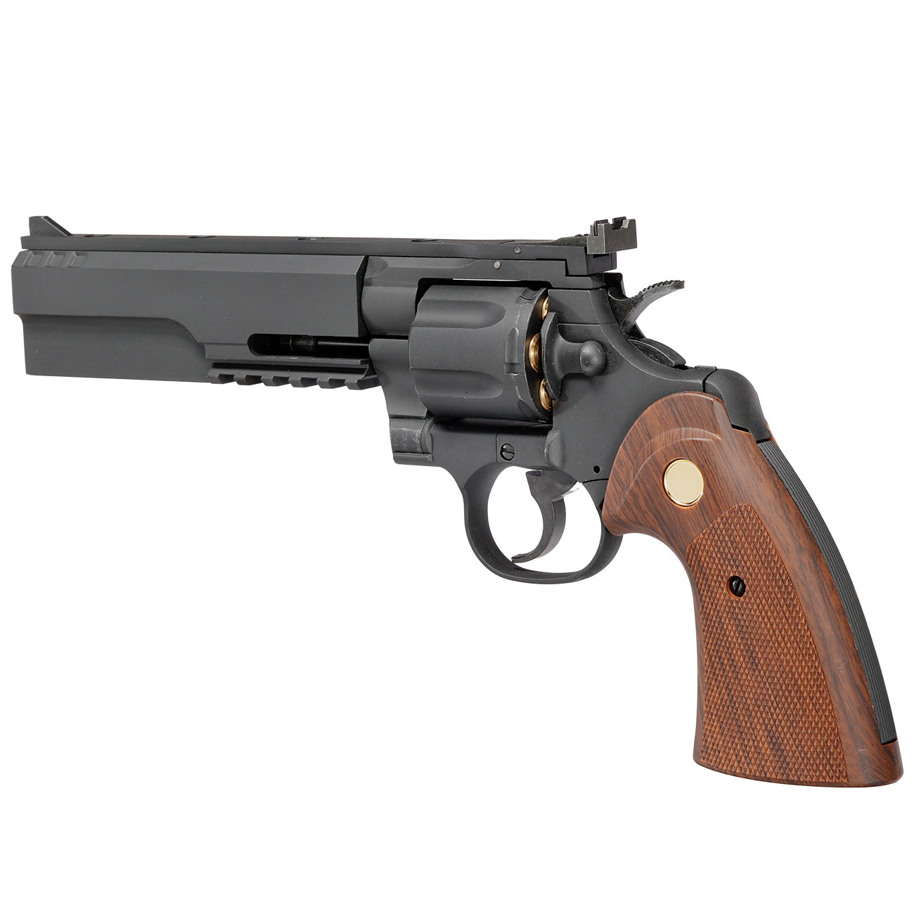 King Arms .357 Python 6 Zoll Evil-Killer Revolver Vollmetall Gas 6mm BB schwarz Bild 9