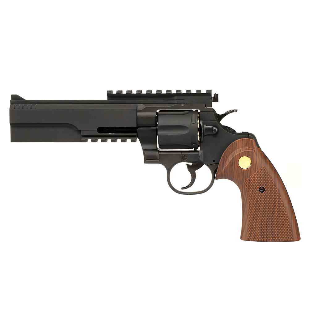 King Arms .357 Python 6 Zoll Evil-Killer Revolver Vollmetall Gas 6mm BB schwarz Bild 1