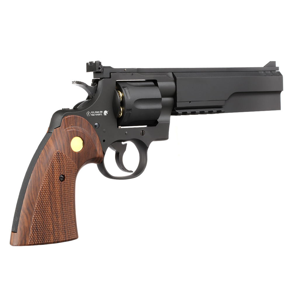 King Arms .357 Python 6 Zoll Evil-Killer Revolver Vollmetall Gas 6mm BB schwarz Bild 3