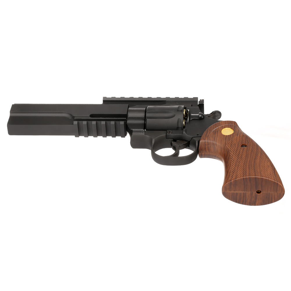 King Arms .357 Python 6 Zoll Evil-Killer Revolver Vollmetall Gas 6mm BB schwarz Bild 6