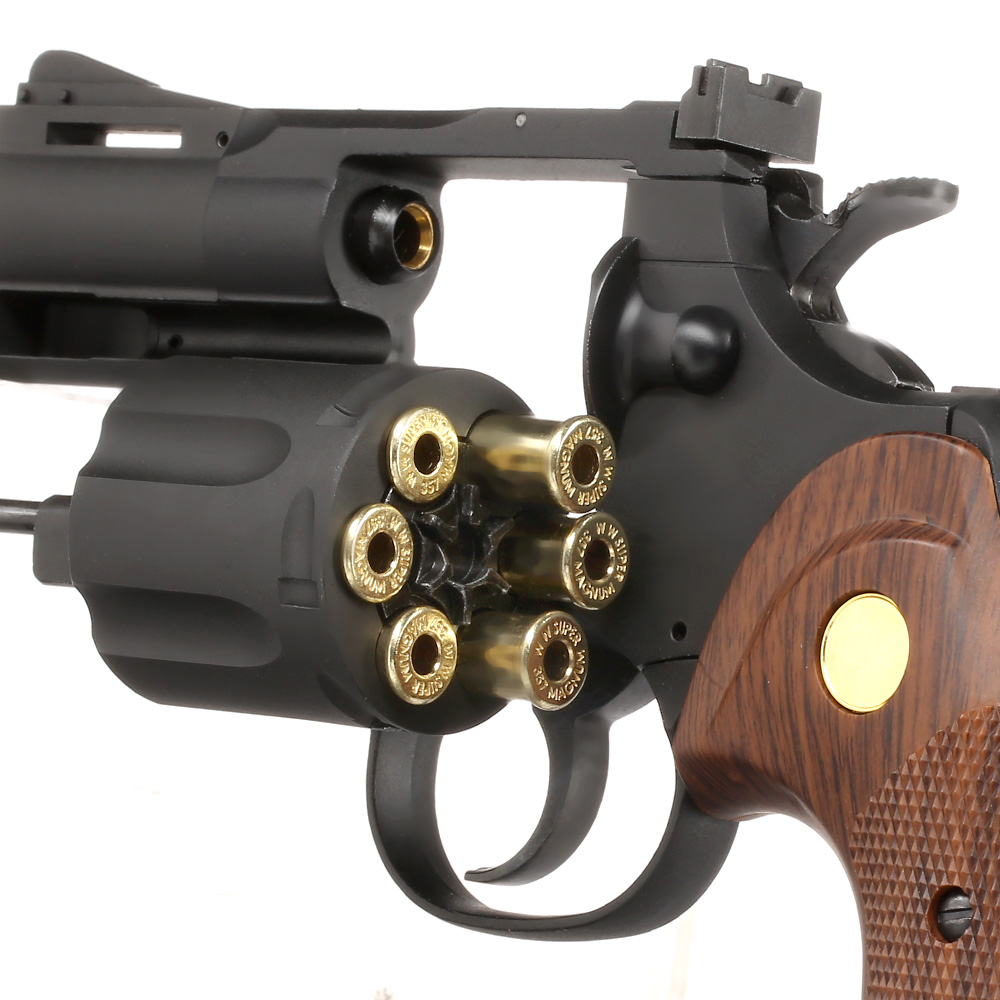 King Arms .357 Python 2.5 Zoll Revolver Vollmetall Gas 6mm BB schwarz Bild 5