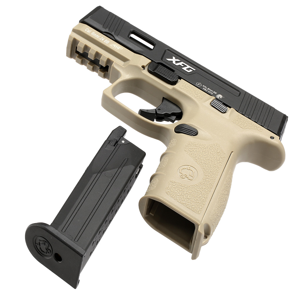 ICS BLE XFG mit Metallschlitten GBB 6mm BB schwarz / tan Bild 1
