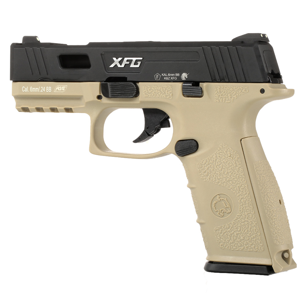 ICS BLE XFG mit Metallschlitten GBB 6mm BB schwarz / tan Bild 1