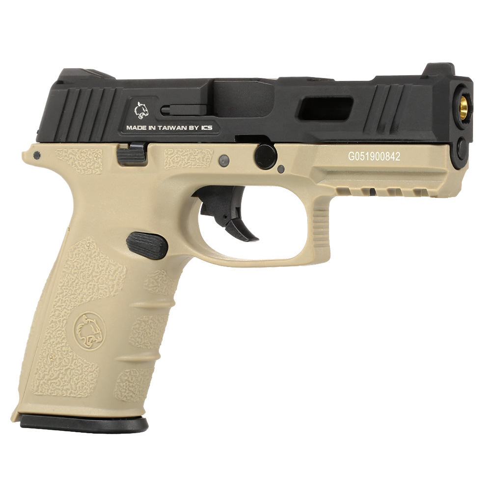 ICS BLE XFG mit Metallschlitten GBB 6mm BB schwarz / tan Bild 1