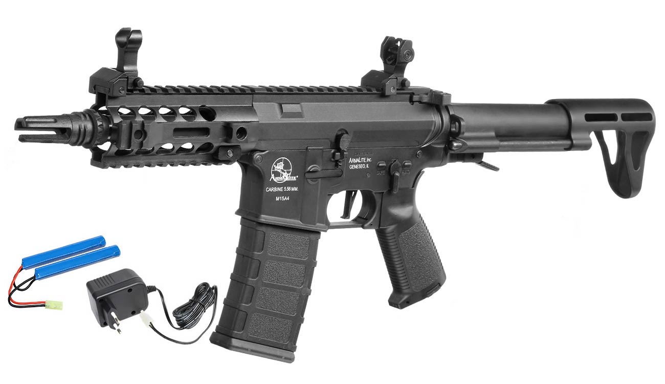 ASG Armalite M15 URX-SBR Sportline Komplettset S-AEG 6mm BB schwarz