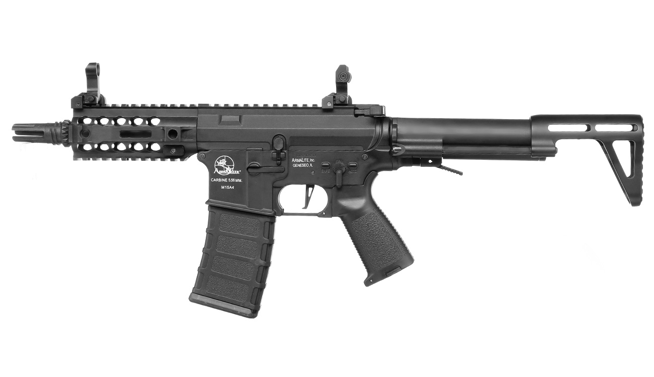 ASG Armalite M15 URX-SBR Sportline Komplettset S-AEG 6mm BB schwarz Bild 1