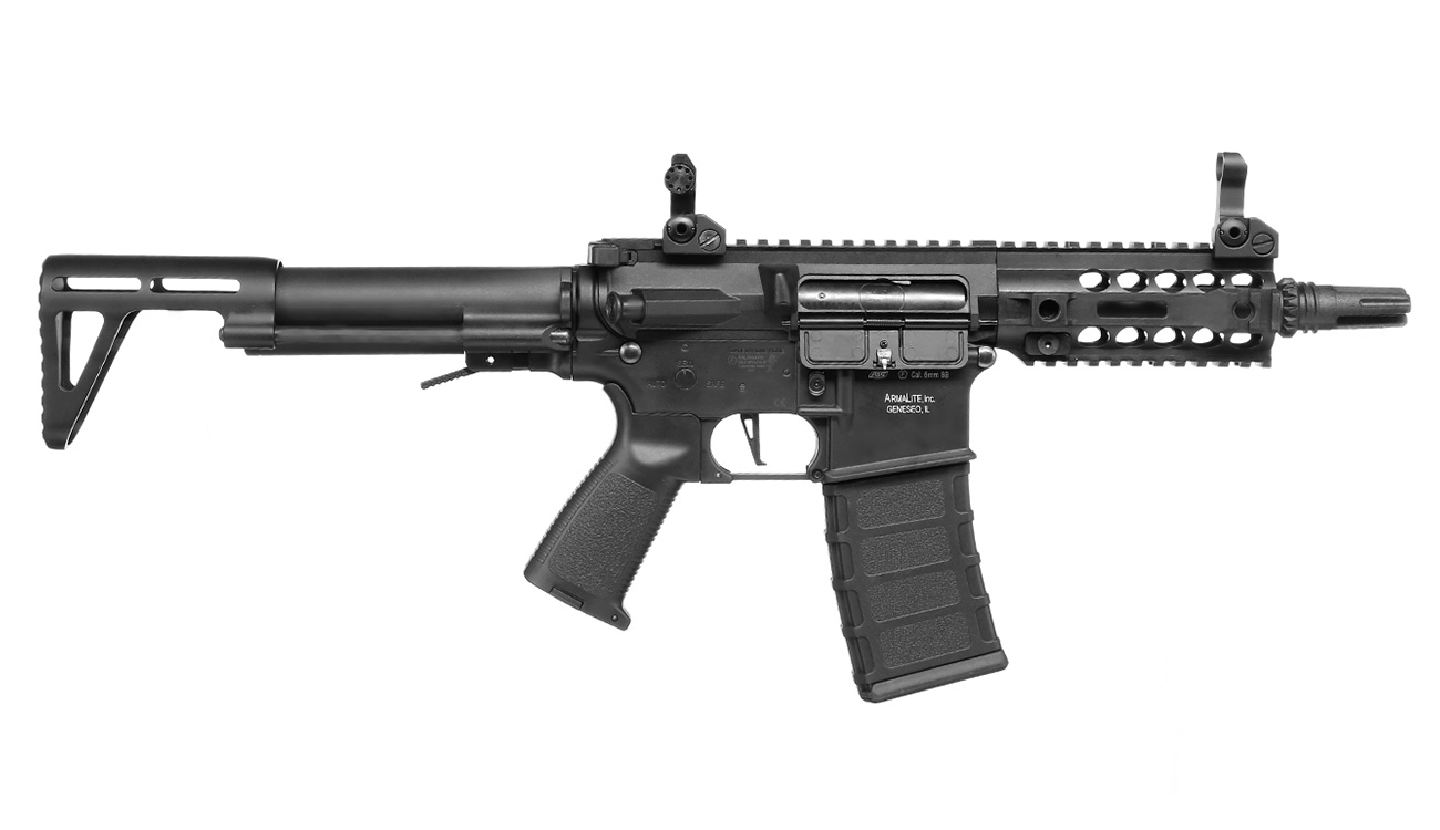 ASG Armalite M15 URX-SBR Sportline Komplettset S-AEG 6mm BB schwarz Bild 1