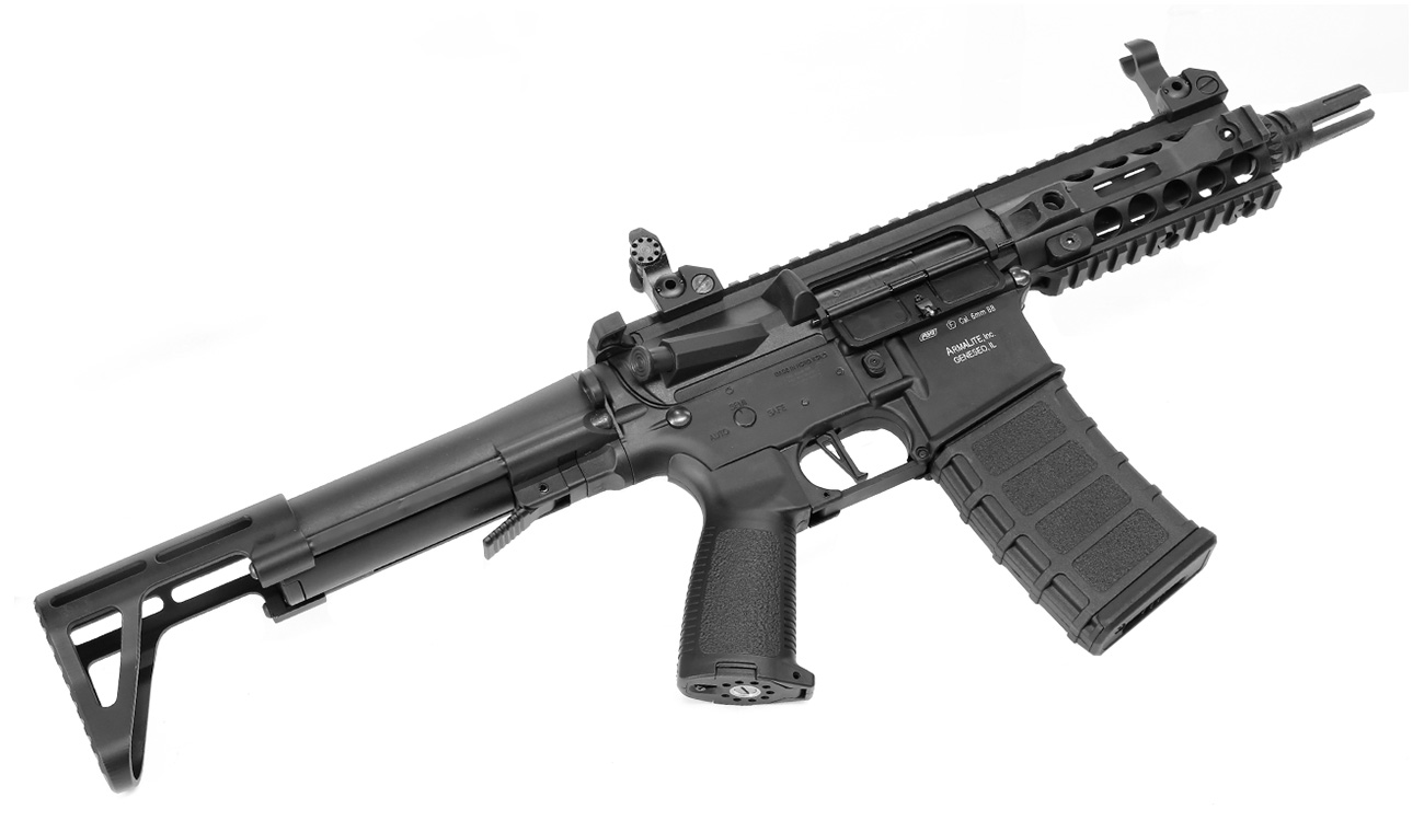 ASG Armalite M15 URX-SBR Sportline Komplettset S-AEG 6mm BB schwarz Bild 1