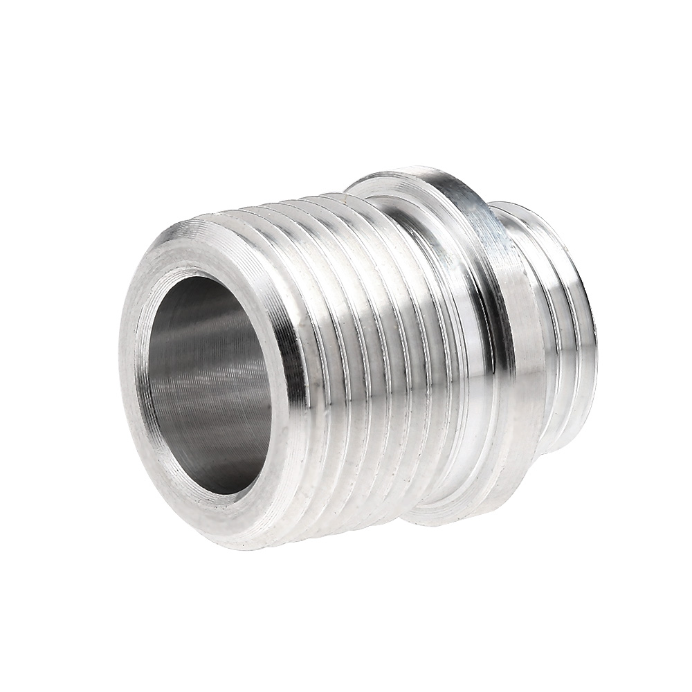 AiRReX Aluminium Schalldmpferadapter f. Pistolen 11mm+ auf 14mm- silber