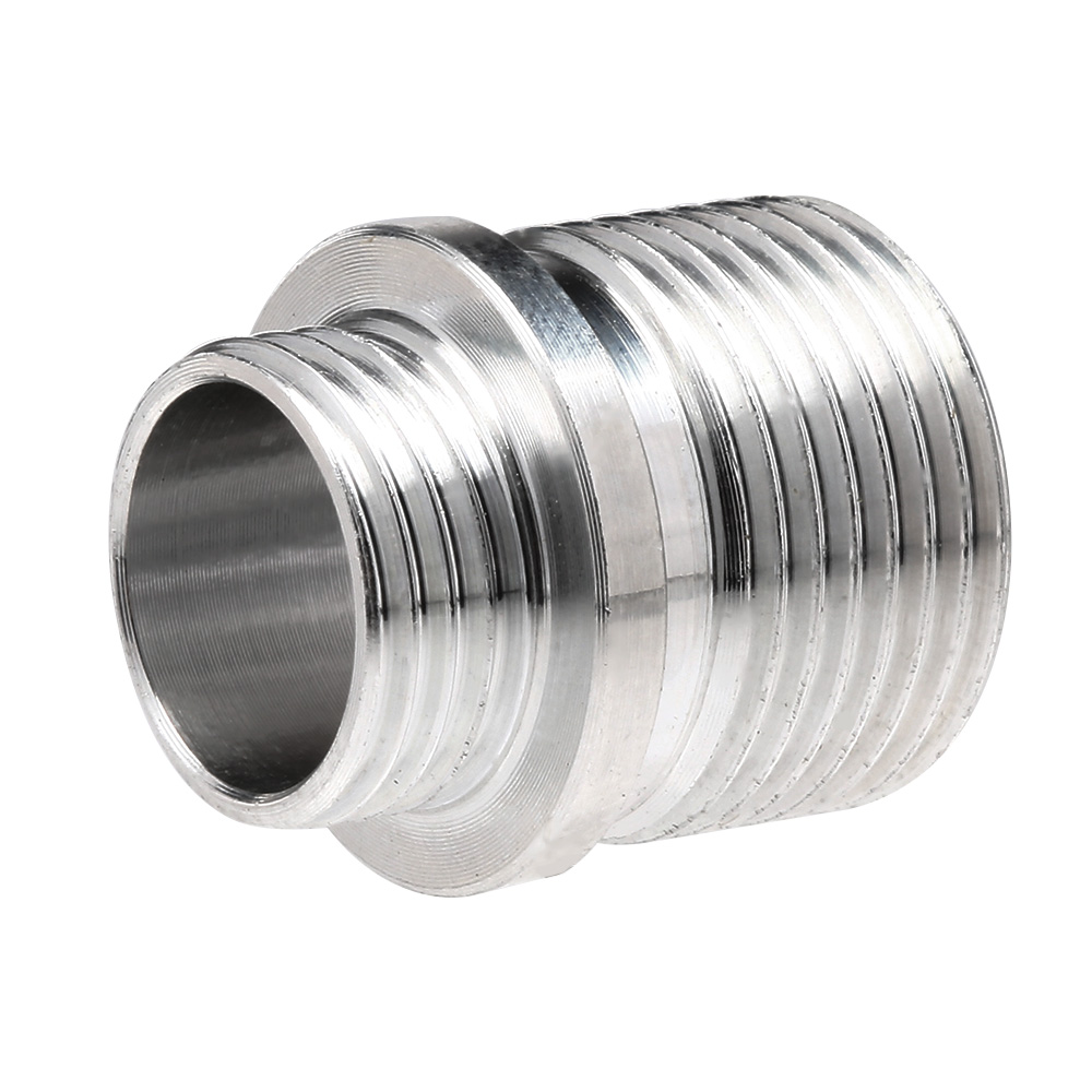 AiRReX Aluminium Schalldmpferadapter f. Pistolen 11mm+ auf 14mm- silber Bild 1