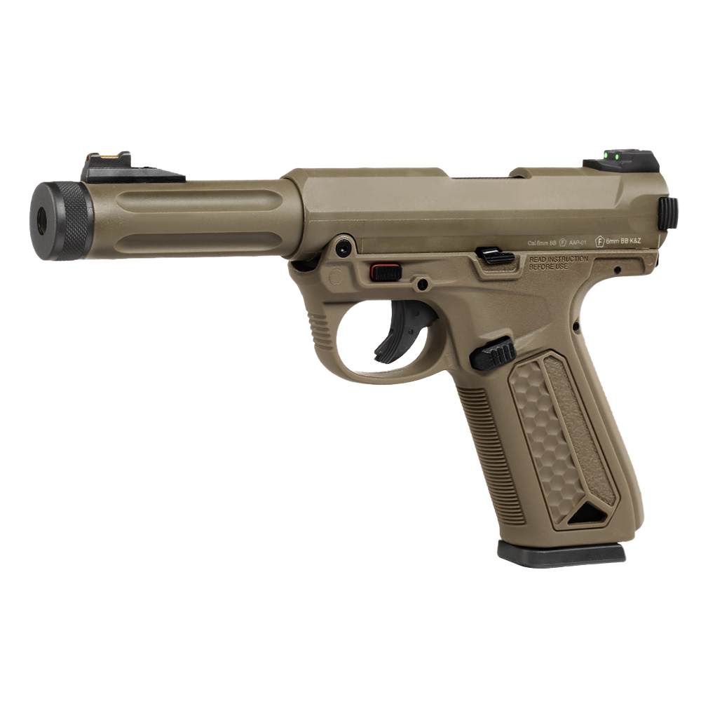 Action Army AAP-01 Assassin Pistol Polymer GBB 6mm BB Flat Dark Earth