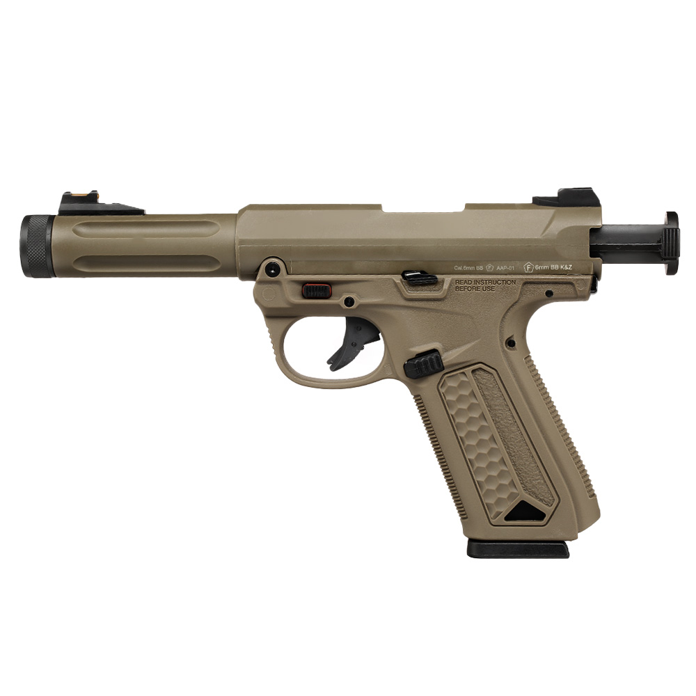 Action Army AAP-01 Assassin Pistol Polymer GBB 6mm BB Flat Dark Earth Bild 2