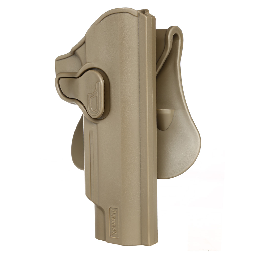 Amomax Tactical Holster Polymer Paddle fr M1911 Pistolen Rechts Flat Dark Earth Bild 5