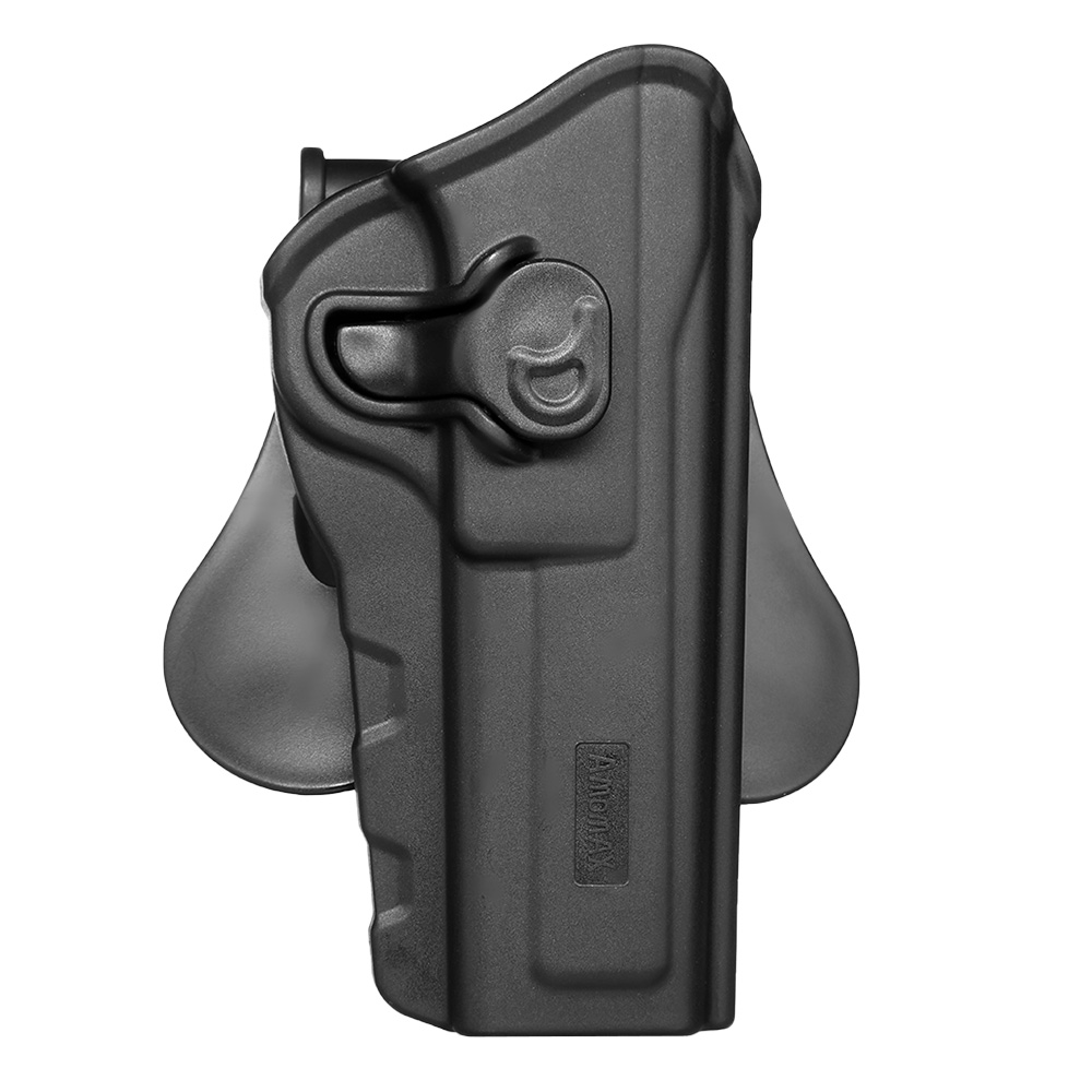 Amomax Tactical Holster Polymer Paddle fr Browning Hi-Power Rechts schwarz