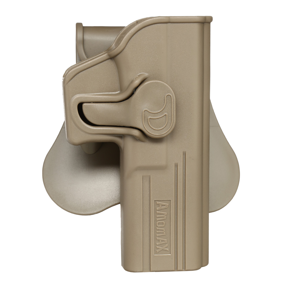 Amomax Tactical Holster Polymer Paddle für Glock 17 / 22 / 31 Rechts Flat Dark Earth