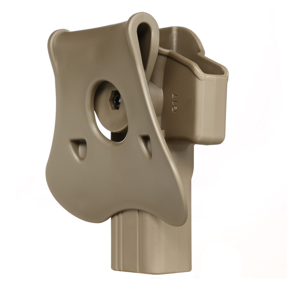 Amomax Tactical Holster Polymer Paddle fr Glock 17 / 22 / 31 Rechts Flat Dark Earth Bild 1